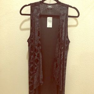 Black cardigan. LARGE. NWT.